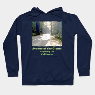 Avenue of the Giants - Highway One - Hwy 1 - Redwood or Sequoia Road, California Hoodie